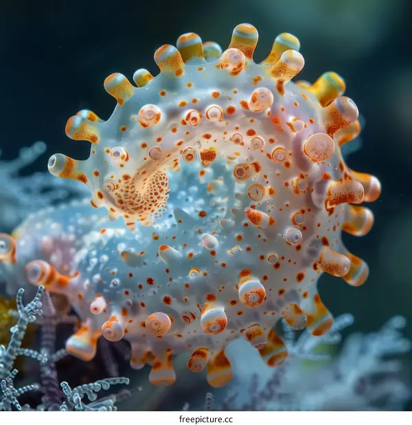 Amazing Close-up of a Colorful Sea Slug