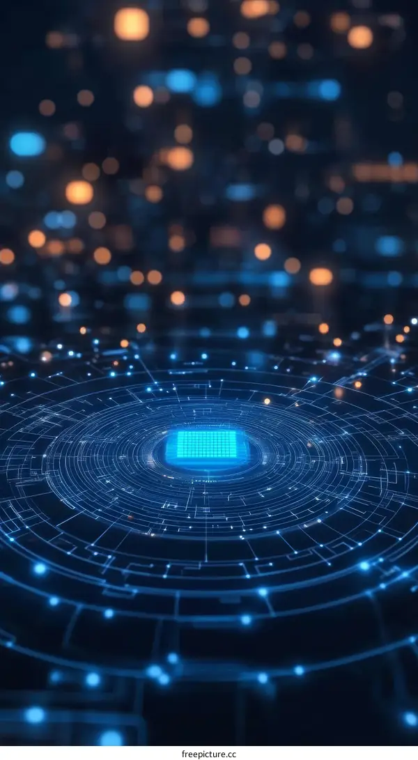 Abstract Circuit Board Technology Illustration
