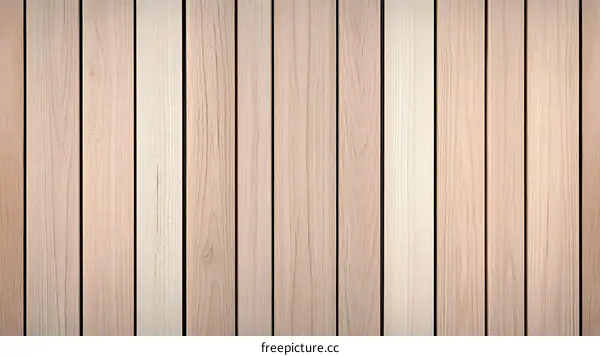 Natural Light Beige Wooden Plank Texture Background