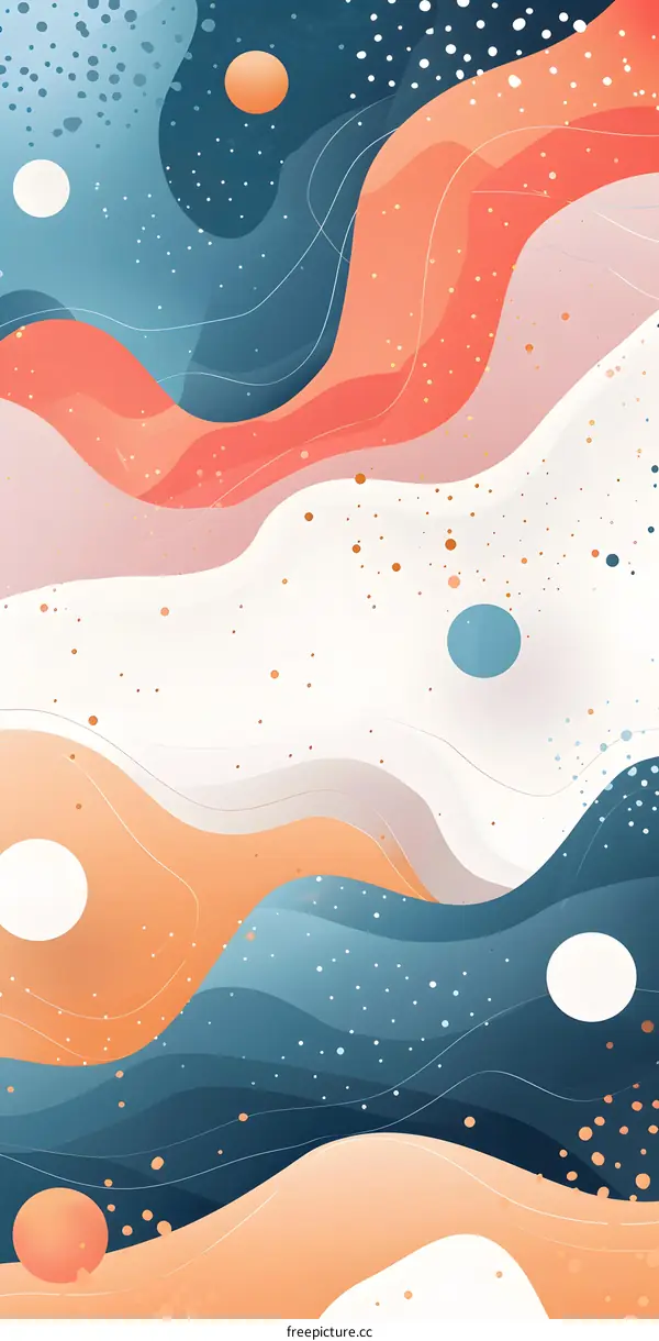 Abstract Colorful Wavy Background