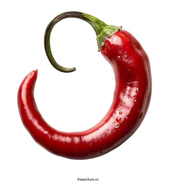 [Transparent Background PNG]Red Chili Pepper on White Background