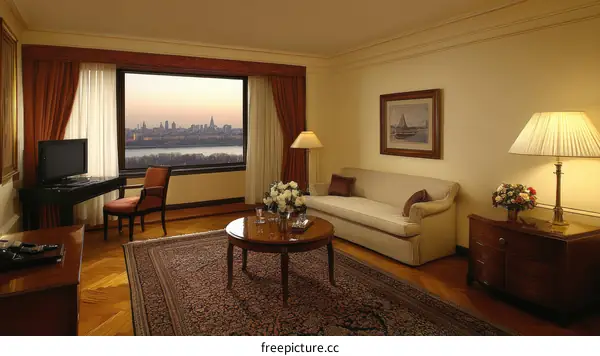 Luxury Hotel Room with City View