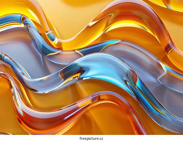 Abstract Colorful Waves Background