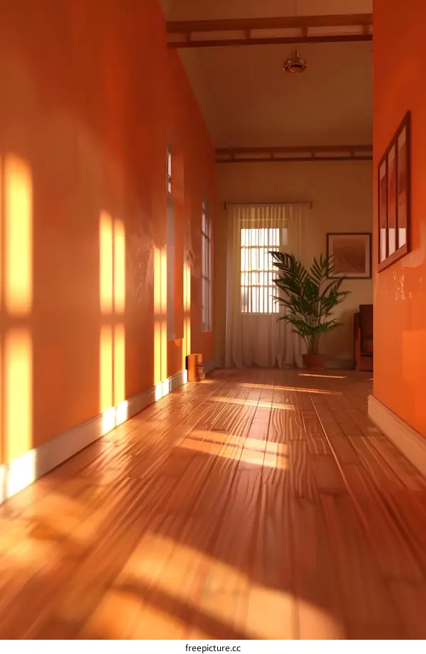Sunlight Shining Through Windows in a Modern Home