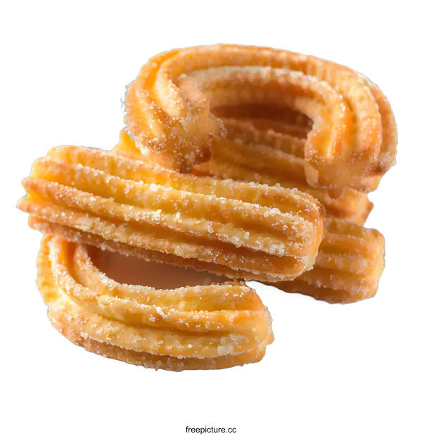 [Transparent Background PNG]Churros with sugar on white background