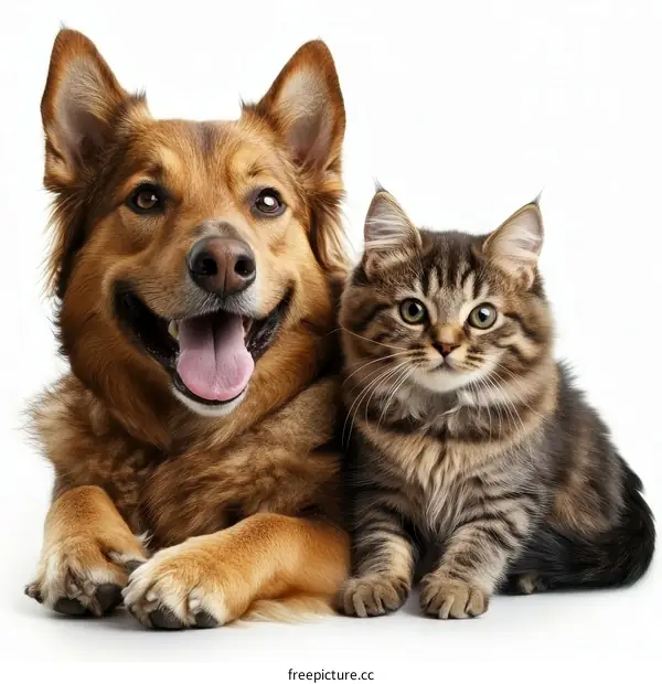 Dog and Cat Friendship Image
