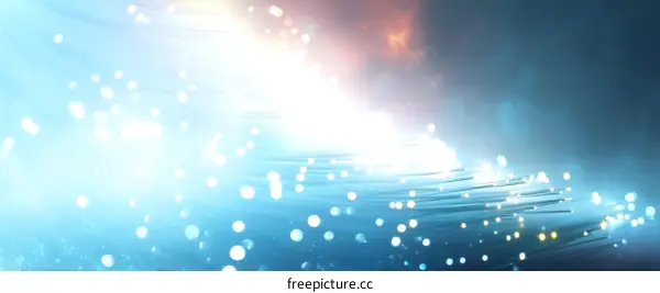 Abstract Digital Light Fiber Optics Background