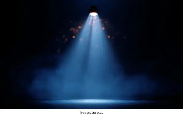 Spotlight on Stage Scene Illustration