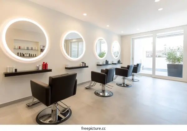 Modern Hair Salon with Stylish Design