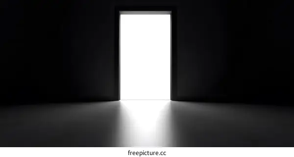 Open Door Light Abstract Background