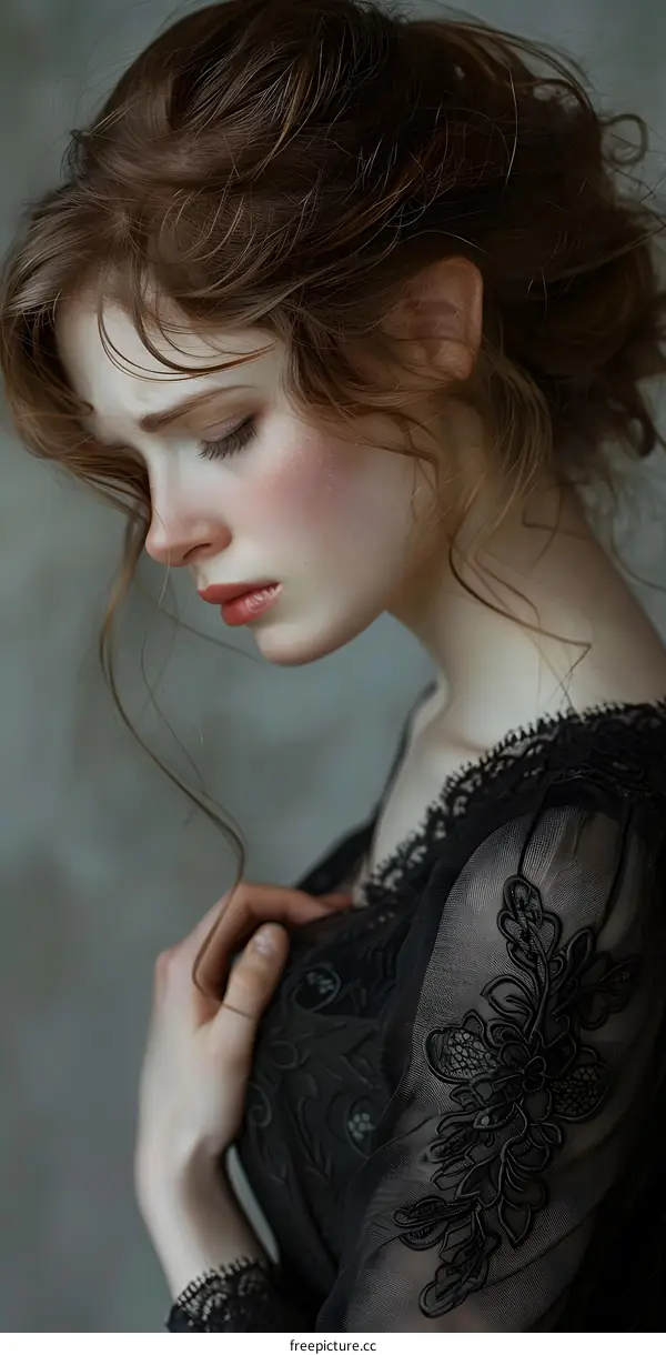 portrait of a beautiful woman with red hair and freckles