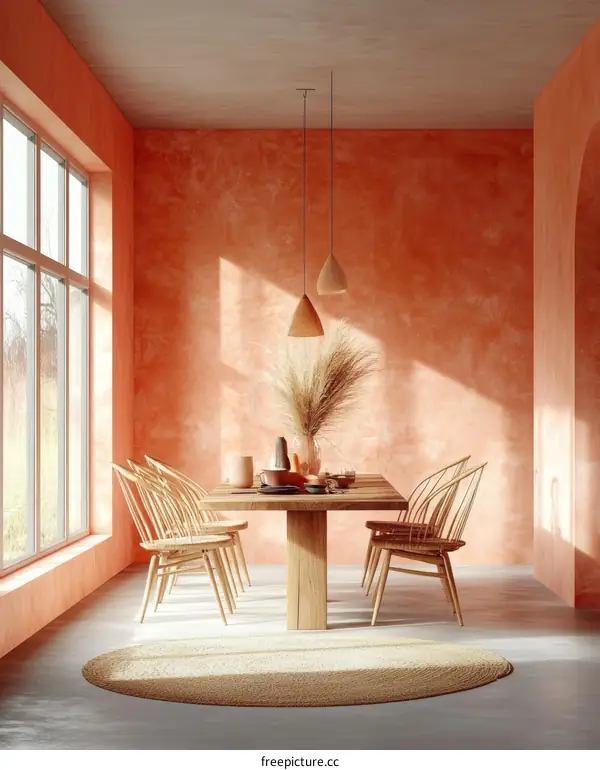 Modern Rustic Dining Room Interior Design