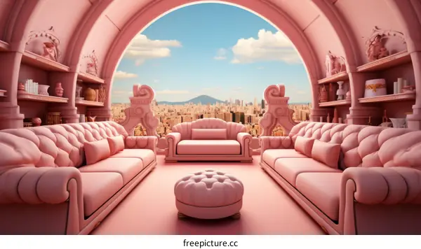 pink room interior design