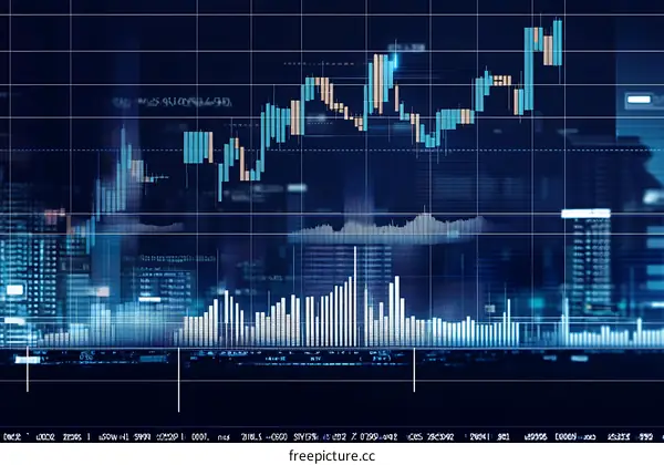 Financial Data Visualization Illustration
