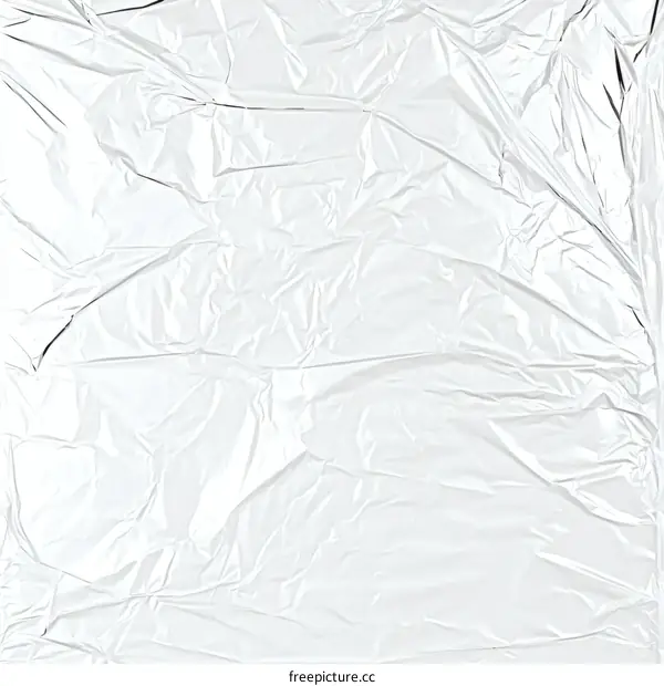 Wrinkled White Plastic Sheet Texture