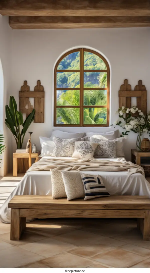 Elegant Mediterranean style bedroom design
