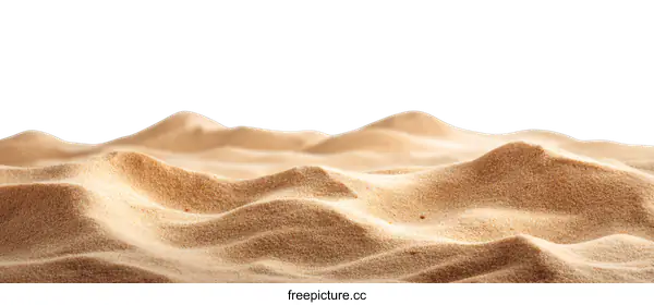 [Transparent Background PNG]Golden Sand Texture on White Background