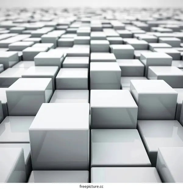 Cubes background with perspective