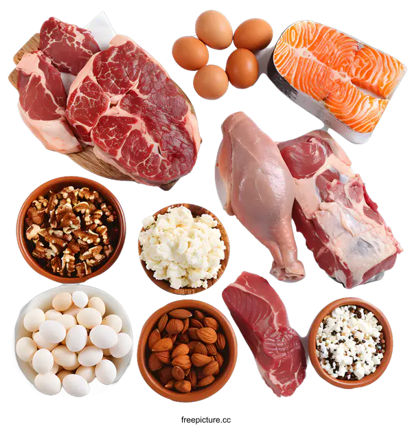 [Transparent Background PNG]Food Ingredients for Healthy Diet