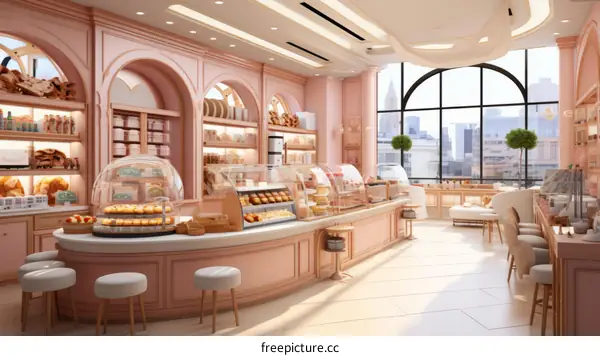 Pink Bakery Interior