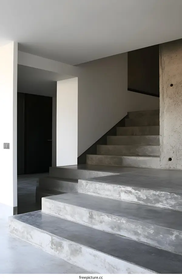 Modern Concrete Staircase Interior Design
