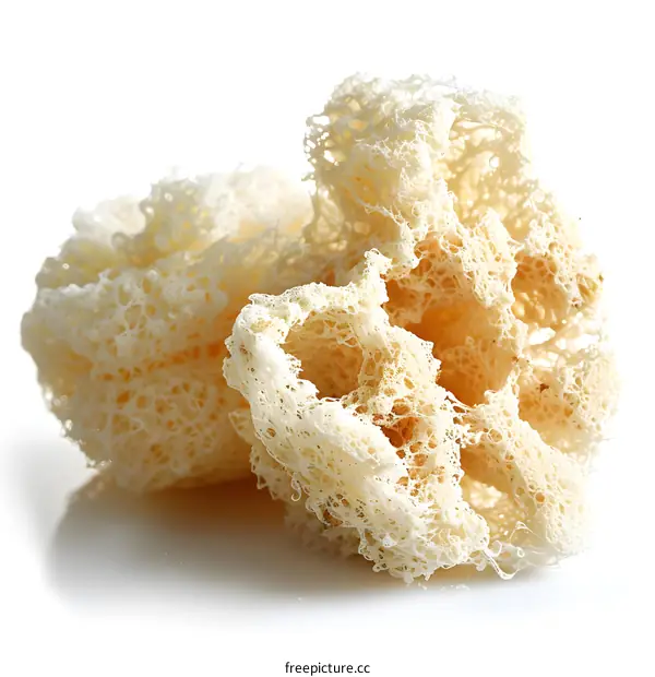 Close Up of White Coral on White Background