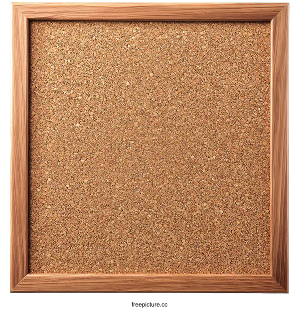 [Transparent Background PNG]Wooden Corkboard Bulletin Board