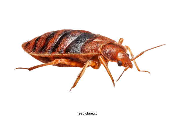 [Transparent Background PNG]Close-up Image of a Bed Bug