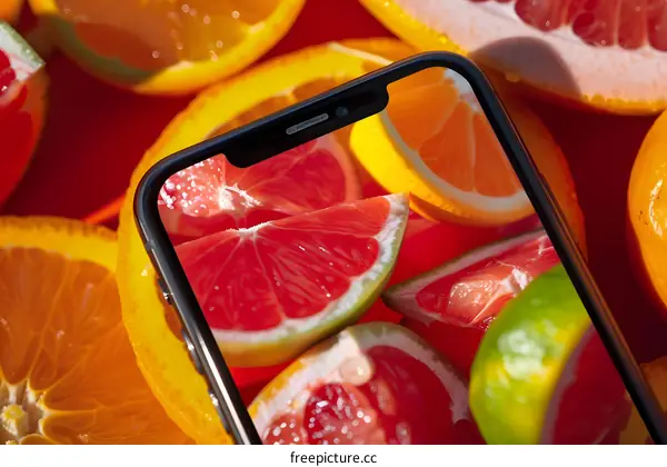 Fresh Citrus Fruit Phone Screen
