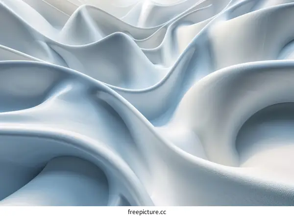 White smooth liquid or cloth surface with soft waves