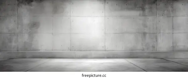 Empty Concrete Interior Room Space