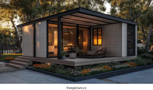 Modern Minimalist Outdoor Living Space Design