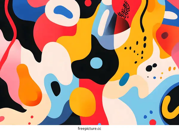 Abstract Colorful Shapes Background