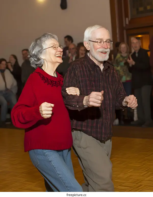 Senior Couple Dancing at a Party