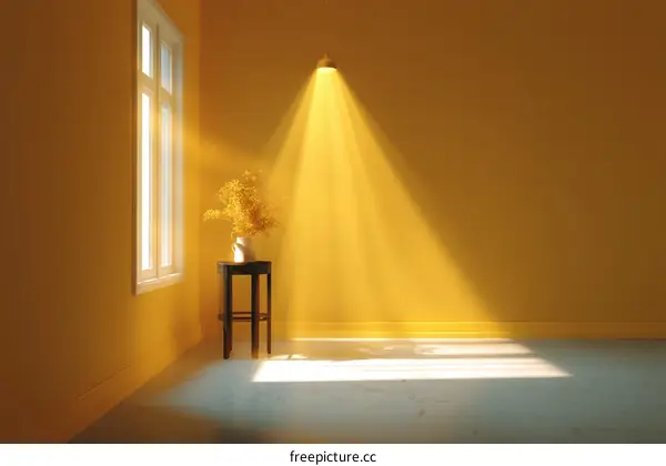 Sunny Corner Interior Design Illustration