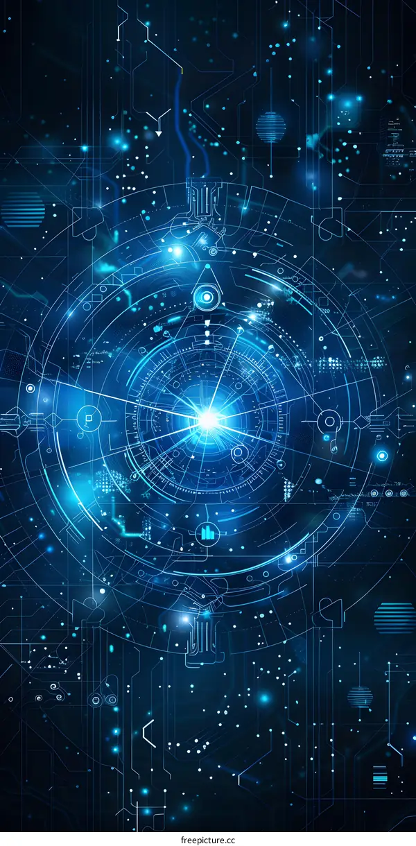 Abstract Technology Background with Digital Circuit Board