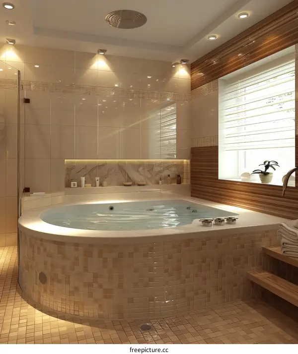 Modern Luxurious Spa Bath Interior Design