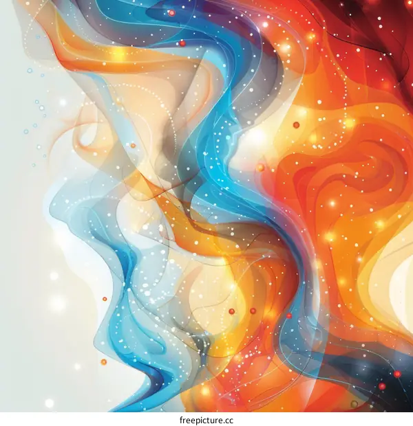 Colorful Abstract Flowing Liquid Background