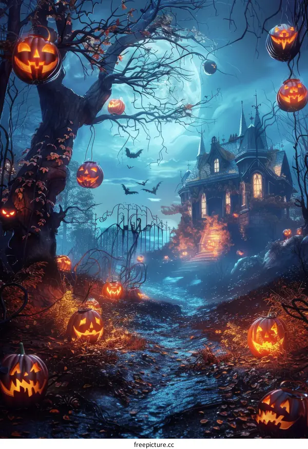 Halloween Pumpkin House