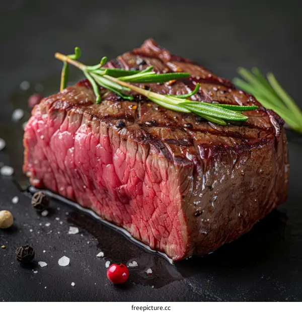 A juicy and tender steak grilled to perfection