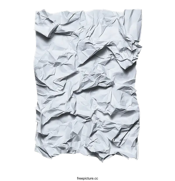 [Transparent Background PNG]Crumpled Paper Texture Close-up