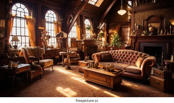 ornate Victorian parlor