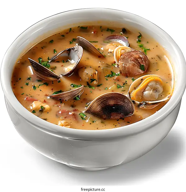Bowl of Clam Chowder Soup