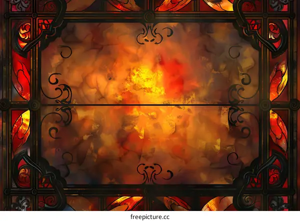 Gothic Stained Glass Window