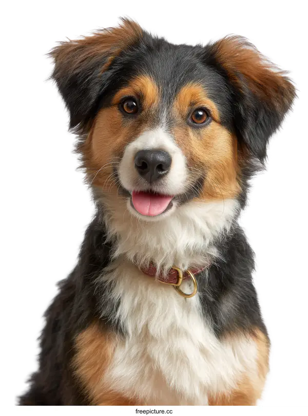 [Transparent Background PNG]Close Up of a Cute Puppy with a Collar