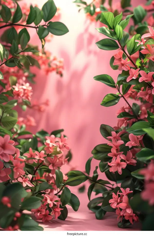 Pink Floral Arrangement in Soft Light