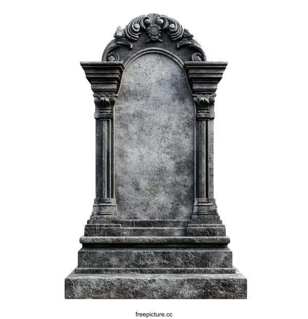 [Transparent Background PNG]Ancient Stone Gravestone Design Illustration