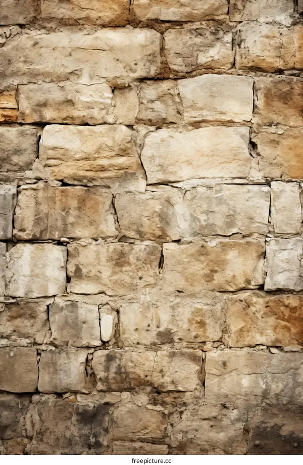 Old weathered sandstone wall texture background