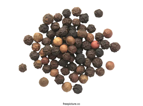 [Transparent Background PNG]Pile of Peppercorns Close-up
