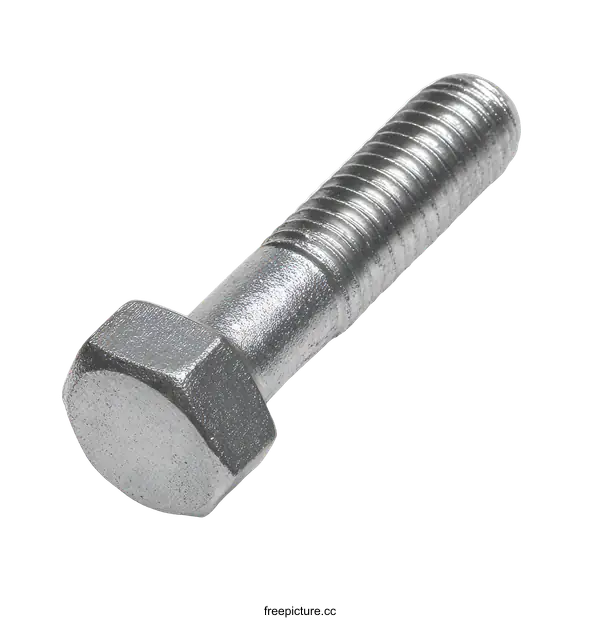 [Transparent Background PNG]Close-up view of a Hex Bolt